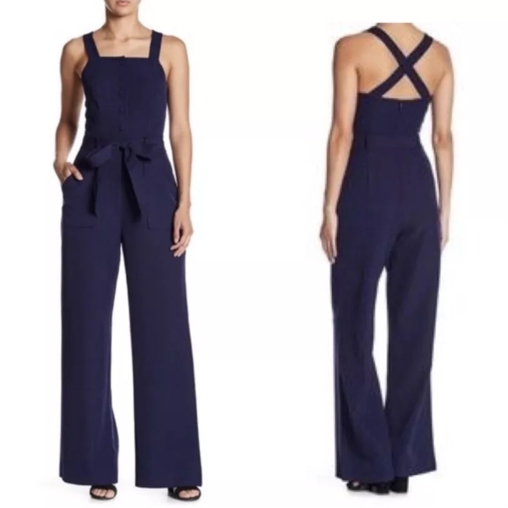 Adelyn Rae Cross Back Jumpsuit